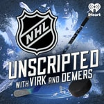 Logo of the podcast NHL Unscripted with Virk and Demers