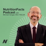 Logo of the podcast Nutrition Facts with Dr. Greger