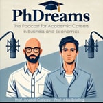 Logo of the podcast PhDreams – The Podcast for Academic Careers in Business and Economics Podcast PhDreams – The Podcast for Academic Careers in Business and Economics
