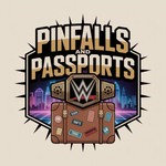Logo of the podcast Pinfalls and Passports Podcast Pinfalls and Passports