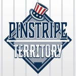 Logo of the podcast Pinstripe Territory: a New York Yankees Podcast