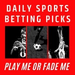 Logo of the podcast Play Me or Fade Me Sports Betting Picks Podcast