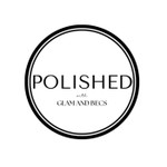 Logo of the podcast Polished with Glam and Becs Podcast Polished with Glam and Becs