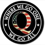 Logo of the podcast QAnon rise and fall of conspiracy Podcast QAnon rise and fall of conspiracy