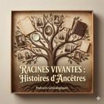 Logo of the podcast "Racines Vivantes", le podcast généalogique de mes ancêtres! Podcast "Racines Vivantes", le podcast généalogique de mes ancêtres!