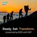 Logo of the podcast Ready Set Transform presented by RISE with SAP Missing podcast logo
