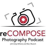 Logo of the podcast reCOMPOSE Photography Podcast Missing podcast logo