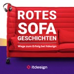 Logo of the podcast Rotes Sofa Geschichten - Wege zum Erfolg bei itdesign Missing podcast logo