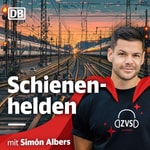 Logo of the podcast Schienenhelden - Der Erlebnispodcast über den Beruf des Zugverkehrssteuerers Podcast Schienenhelden - Der Erlebnispodcast über den Beruf des Zugverkehrssteuerers