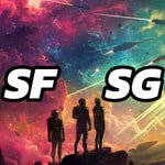 Logo of the podcast SciFi Story Time Missing podcast logo