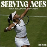 Logo of the podcast SERVING ACES: Conversations with Alexandra Stevenson
