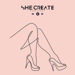 Logo of the podcast She creates Podcast She creates