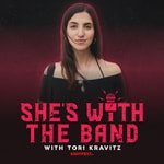 Logo of the podcast She's With The Band Podcast She's With The Band