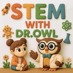 Logo of the podcast STEM with Dr. Owl