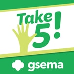 Logo of the podcast Take 5! Girl Scout Volunteer Conversations from GSEMA Podcast Take 5! Girl Scout Volunteer Conversations from GSEMA