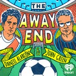 Logo of the podcast The Away End with Daniel Alarcón and John Green Podcast The Away End with Daniel Alarcón and John Green