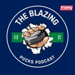 Logo of the podcast The Blazing Pucks Podcast The Blazing Pucks