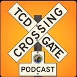Logo of the podcast The Crossing Gate. Model railroad discussion. Podcast The Crossing Gate. Model railroad discussion.