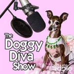 Logo of the podcast The Doggy Diva Show Missing podcast logo