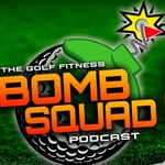Logo of the podcast The Golf Fitness Bomb Squad with Chris Finn
