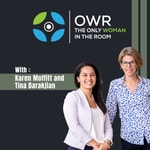 Logo of the podcast the Only Woman in the Room Podcast the Only Woman in the Room