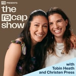 Logo of the podcast The RE—CAP Show with Tobin Heath and Christen Press