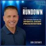 Logo of the podcast The Rundown: The Ultimate Podcast for Sports Event Presentation Podcast The Rundown: The Ultimate Podcast for Sports Event Presentation