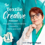Logo of the podcast "The Textile Creative" with Virginia Wygal Podcast "The Textile Creative" with Virginia Wygal