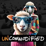 Logo of the podcast the UNCOMMODiFiED Podcast