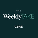 Logo of the podcast The Weekly Take from CBRE