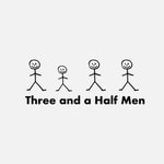 Logo of the podcast Three and a half men Podcast Three and a half men