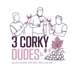 Logo of the podcast ThreeCorkyDudes Podcast ThreeCorkyDudes