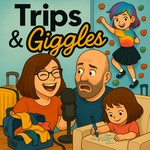 Logo of the podcast Trips & Giggles Podcast Trips & Giggles
