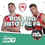 Logo of the podcast Turkish Airlines EuroLeague και BKT: Olympiacos Rolling into the F4. Podcast Turkish Airlines EuroLeague και BKT: Olympiacos Rolling into the F4.