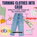 Logo of the podcast Turning Clothes Into Cash Selling Pre-Loved, Vintage and New Clothing Online Missing podcast logo