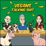 Logo of the podcast Vegans Talking Shit Podcast Vegans Talking Shit