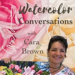 Logo of the podcast Watercolor Conversations with Cara Brown Podcast Watercolor Conversations with Cara Brown