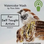 Logo of the podcast Watercolor Wash. A Painting Cast Podcast Watercolor Wash. A Painting Cast